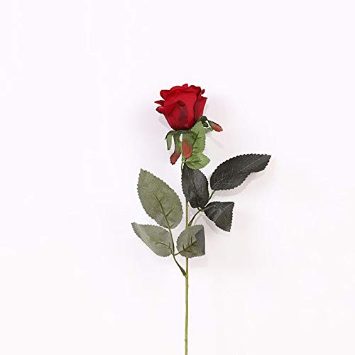 Jiaye Artificial Rose Flowers - 1 Pc Flannel Simulation Bouquet for Home Decor, Wedding Centerpieces & Party Decoration | Realistic Fake Roses for Table Arrangements, Gift Boxes & DIY Crafts