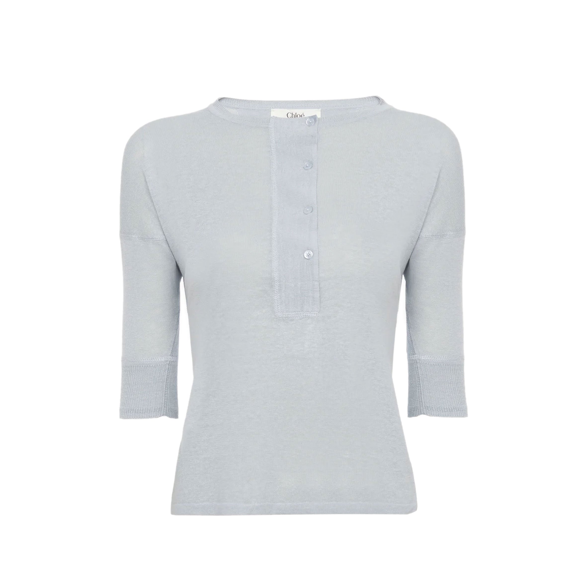 Men's Short Sleeve Henley Shirt - Soft Silky Blue Casual Button-Up Top for Summer Outings & Beach Vacations