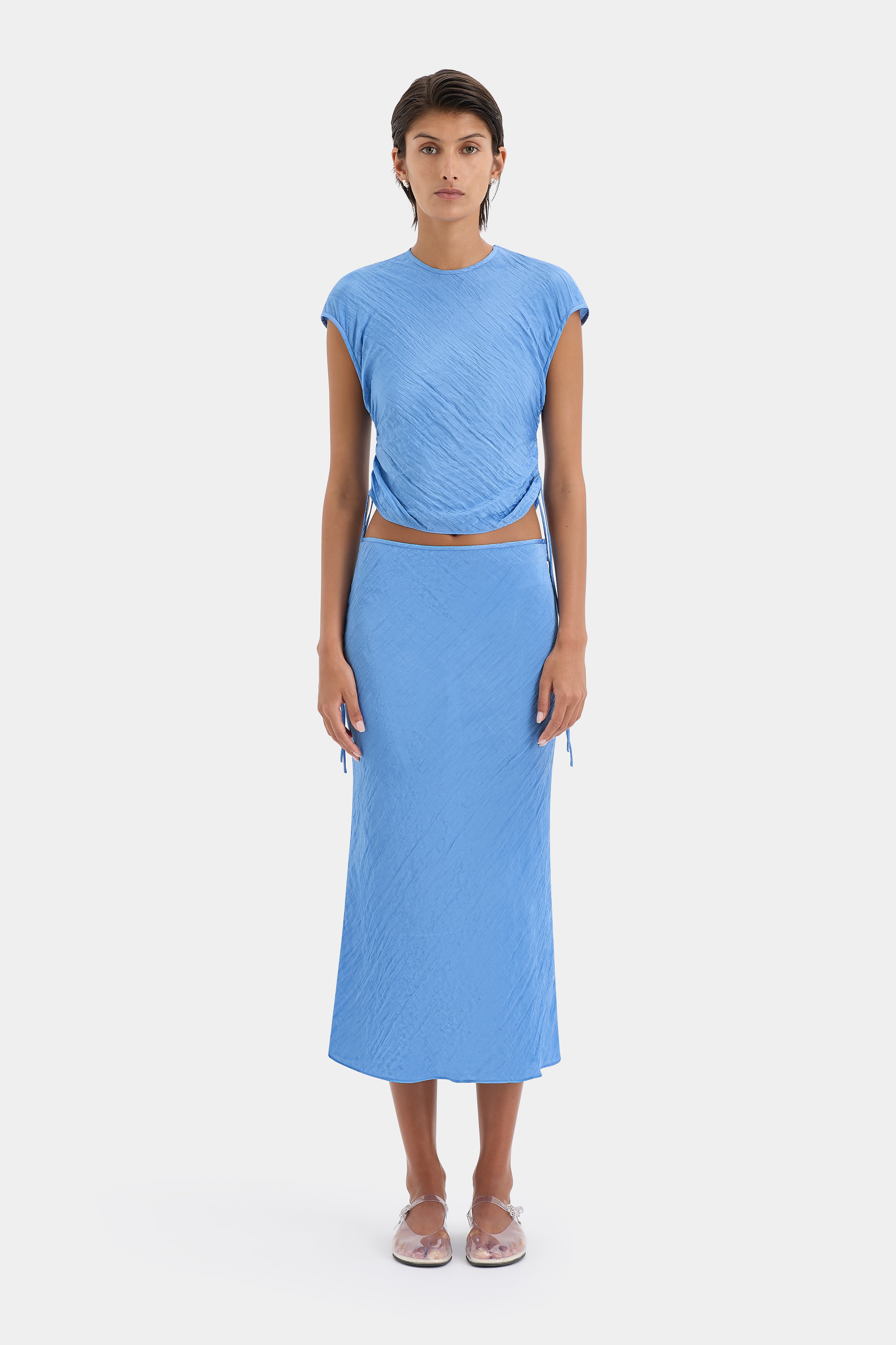Stylish Ligera Midi Skirt for Women - Flowy A-Line Summer Skirt with Pockets | Perfect for Casual Outfits, Office Wear & Date Nights