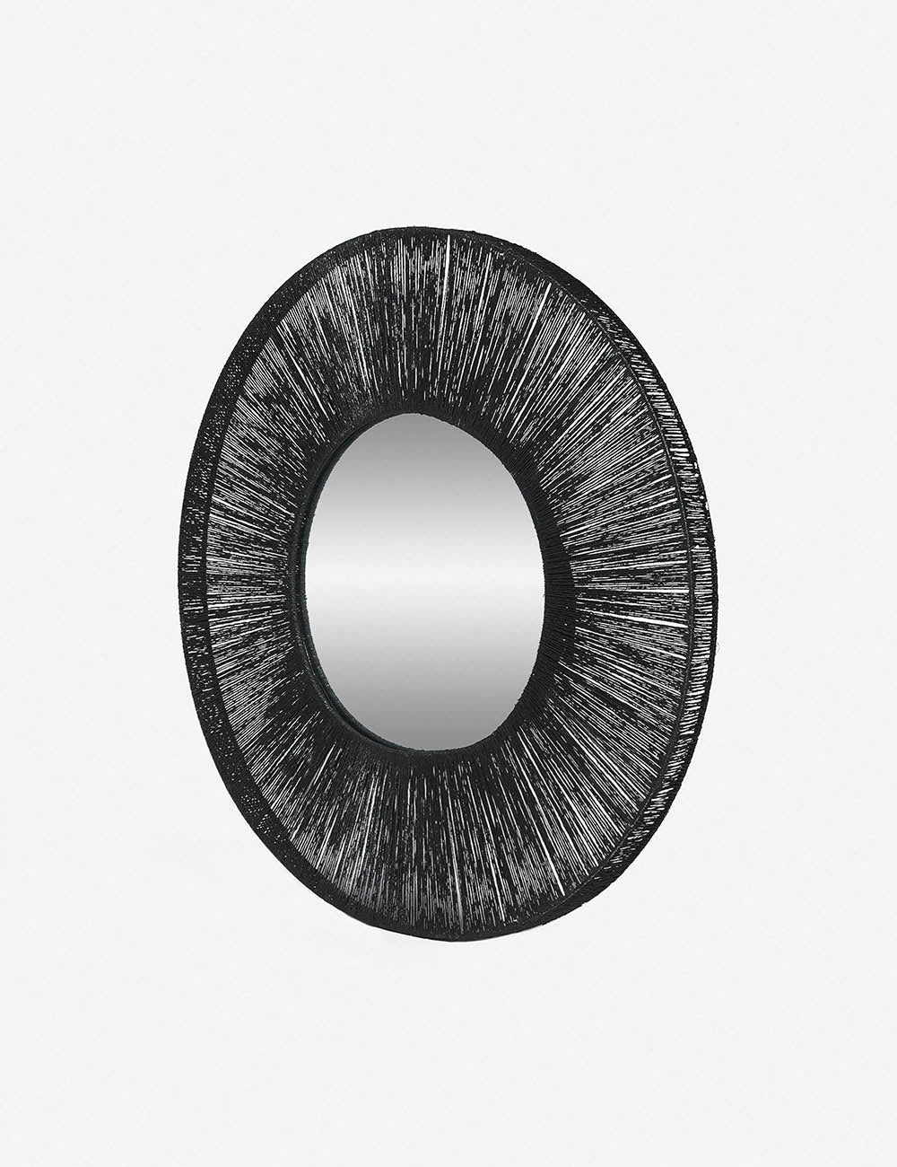 Carlotta Round Mirror - 24 Inch Modern Decorative Wall Mirror for Living Room, Bedroom, Bathroom | Shatterproof Glass, Rust-Resistant Frame | Perfect for Home Decor & Vanity Use