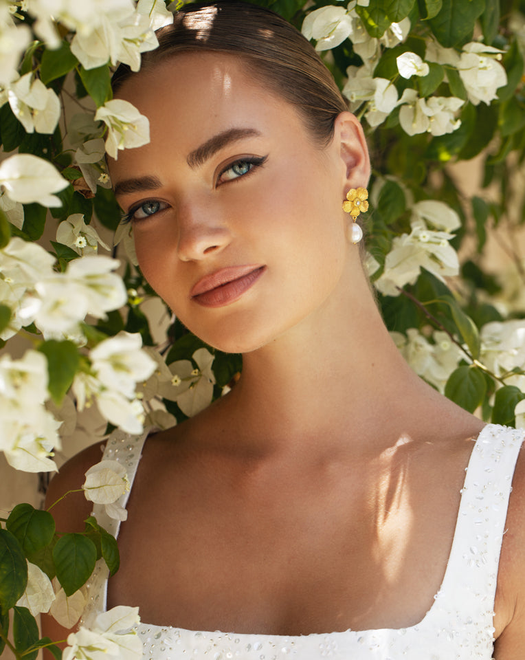 Elegant Wedding Earrings - Romantic Soft Statement Flower Design by Lola Knight | Perfect for Bridal Accessories, Bridesmaid Gifts & Special Occasions
