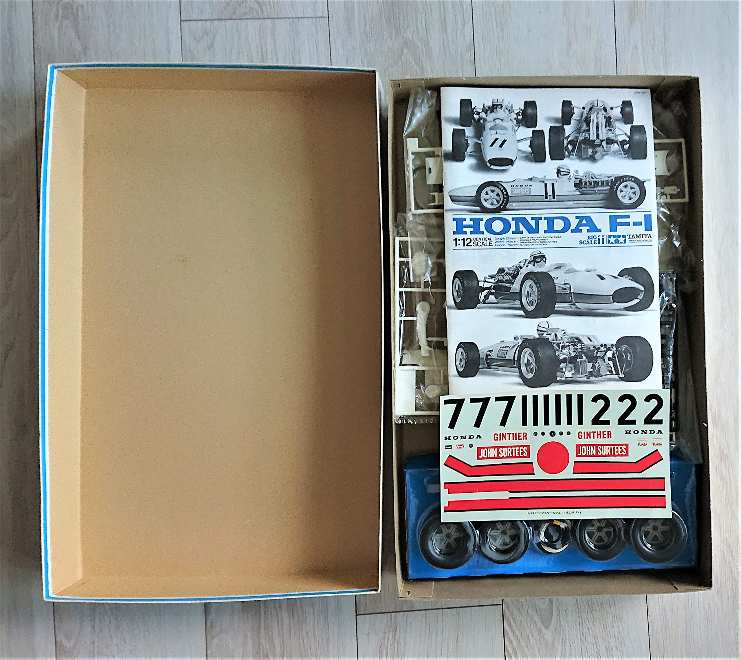 TAMIYA 1/12 Scale Honda F-1 Racing Car Model Kit (12011) - Perfect for Collectors, Hobbyists & RC Car Enthusiasts