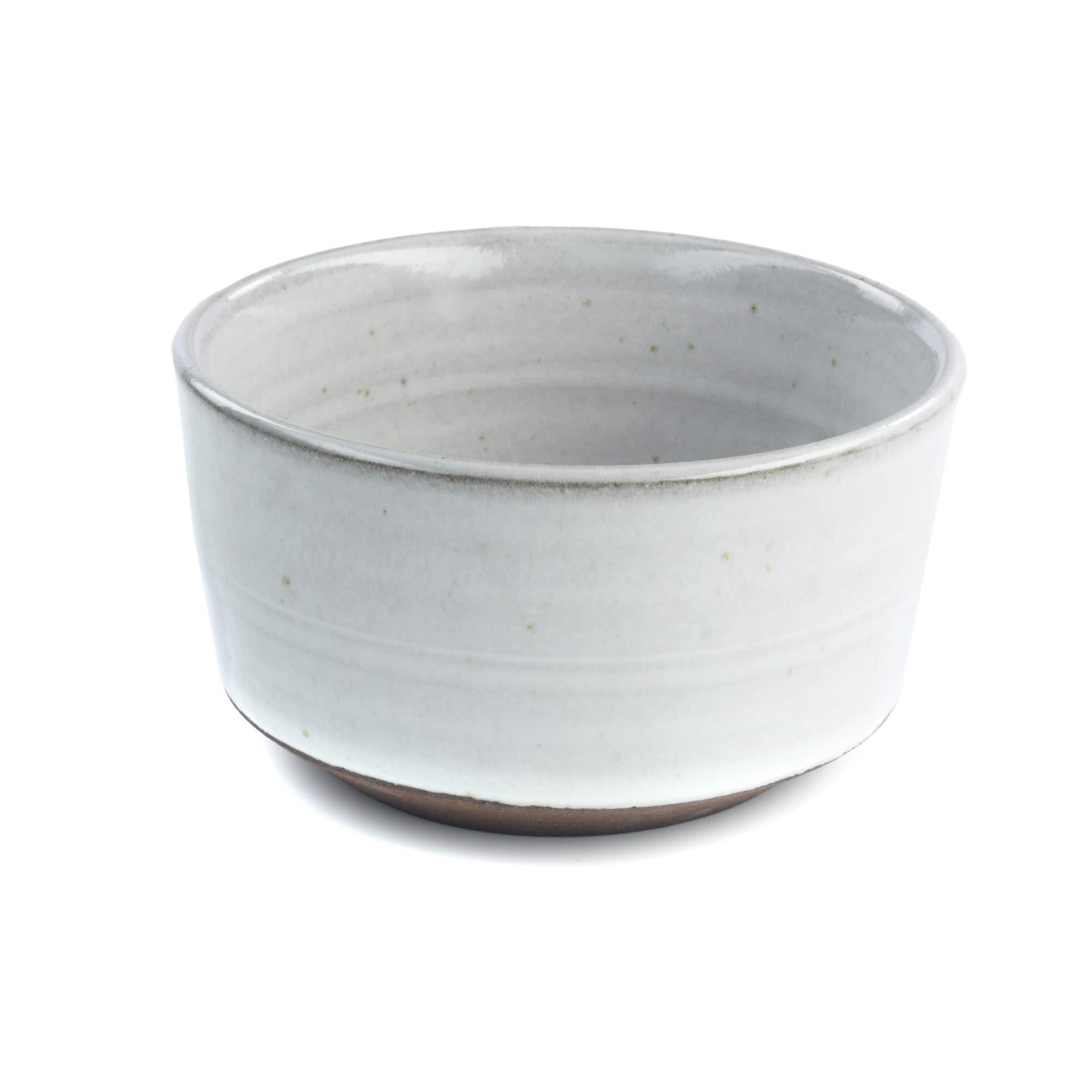 IMPULSE! 14oz Stoneware Soup & Cereal Bowls Set of 4 - Cream Gray - Perfect for Home Dining, Restaurant Use & Gift Giving