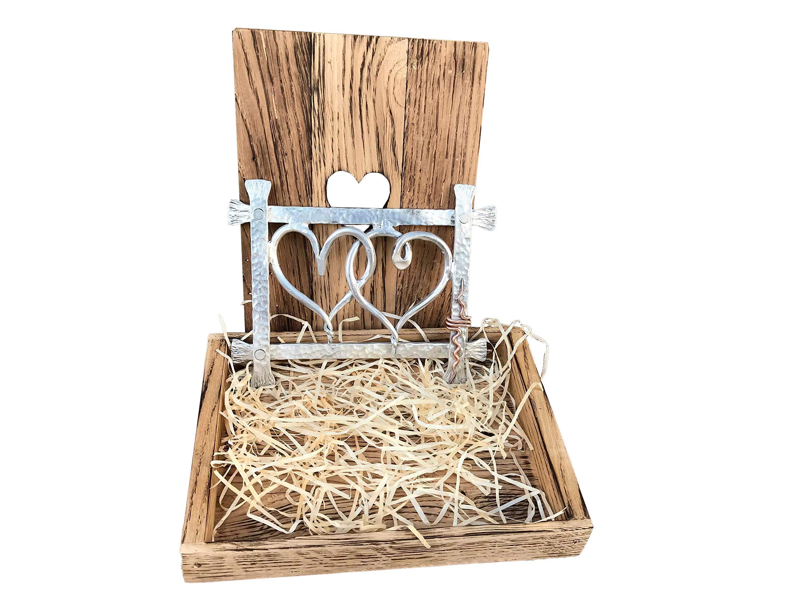 Elegant Tin Anniversary Gift in Wooden Box - 10th Wedding Anniversary Present for Couples - Perfect for Milestone Celebrations & Romantic Occasions