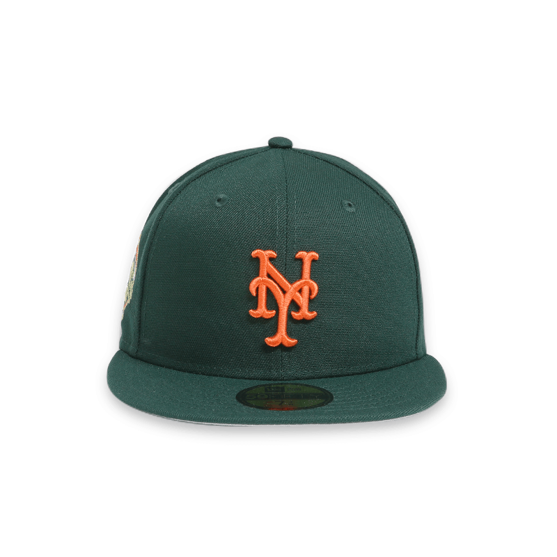 New York Mets 50th Anniversary Green 59FIFTY Fitted Hat for Men - Official MLB Baseball Cap for Fans, Sports & Casual Wear