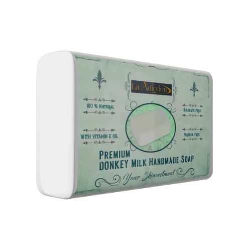 Organic Donkey Milk Soap for Glowing Skin & Hair Growth | Handmade Anti-Aging Soap with Natural Ingredients | SLS, Paraben & Sulfate Free | 100g Bar | Perfect for Daily Skincare & Luxurious Bath Time