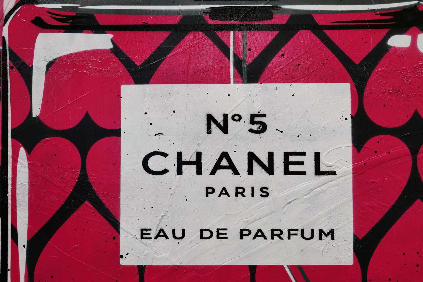 Chanel Classic 120cm x 150cm Perfume Bottle Urban Pop Art Painting - Perfect for Home Decor, Office Wall Art & Book Club Gifts