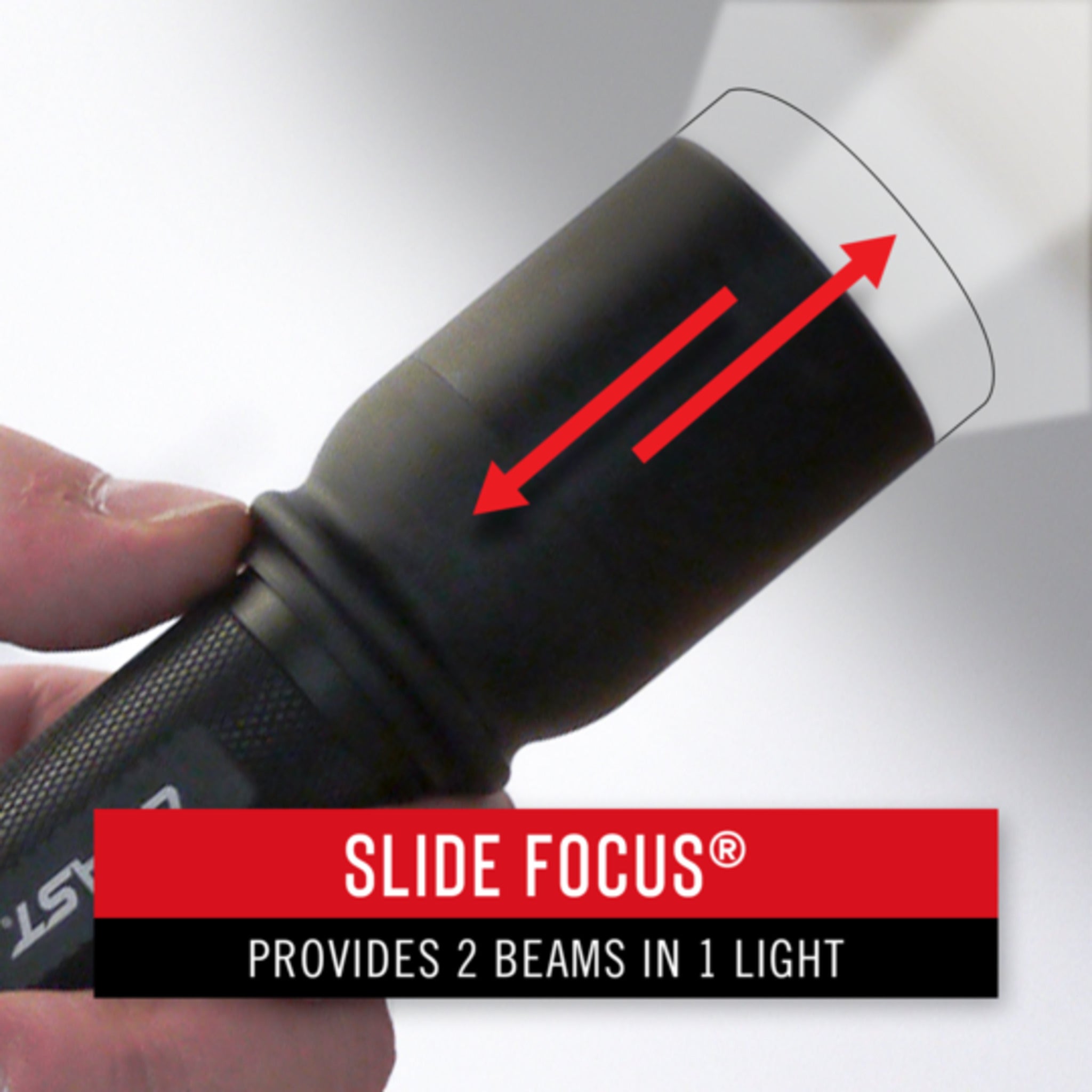 Coast® XPR9 Rechargeable Dual Power LED Flashlight - 1000 Lumens, 225M Beam, SLIDE FOCUS®, 3 Modes | Compact & Durable for Camping, Hiking, Emergency, Home Use