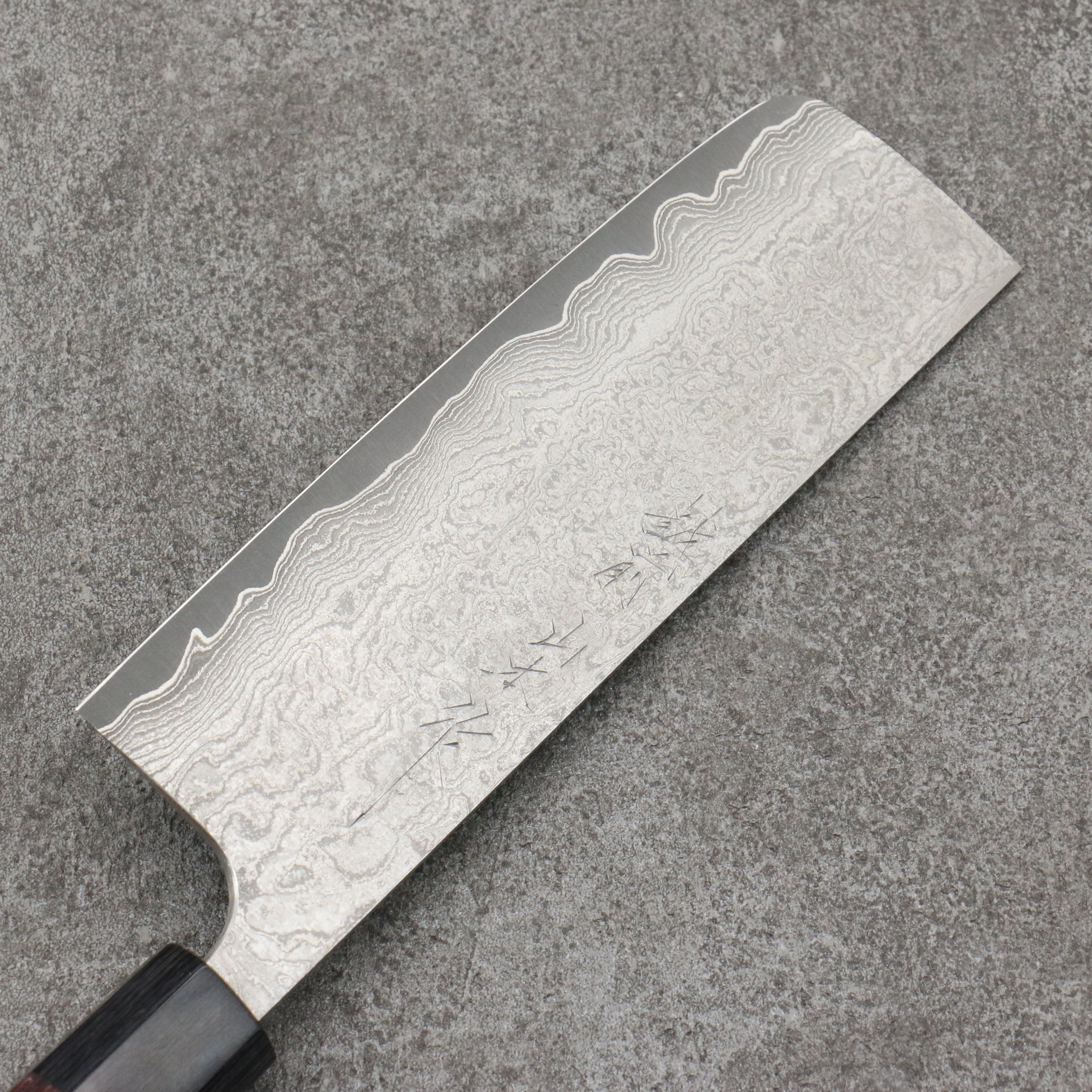 Premium Nao Yamamoto VG10 Black Damascus Nakiri Knife 165mm - Japanese Shitan Wood Handle - Professional Chef & Home Cooking, Vegetable Chopping, Sushi Preparation