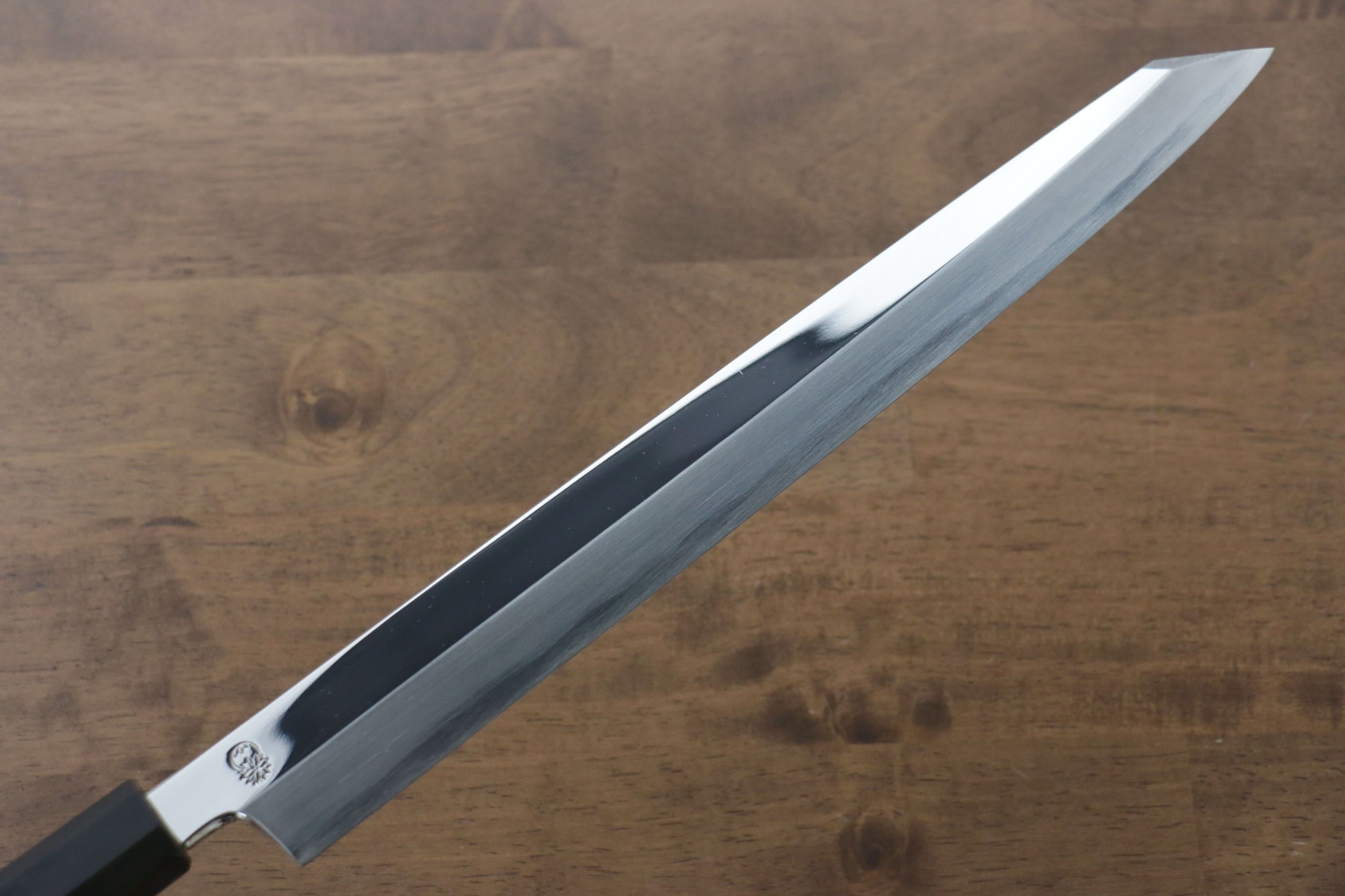 Premium Choyo Silver Steel No.3 Mirrored Finish Kengata Yanagiba 300mm Sushi Knife - Magnolia Wood Handle - Professional Japanese Kitchen Knife for Sashimi, Sushi & Precision Cutting