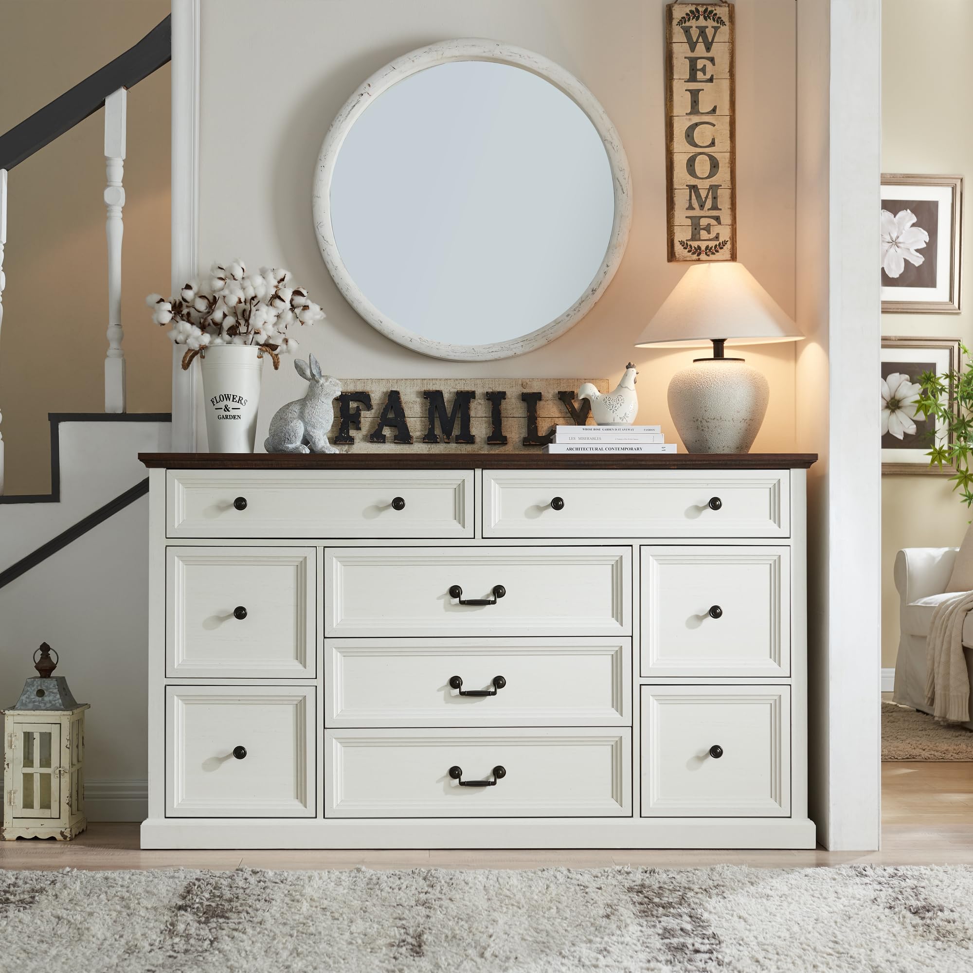 Rustic Farmhouse Buffet Cabinet - 60