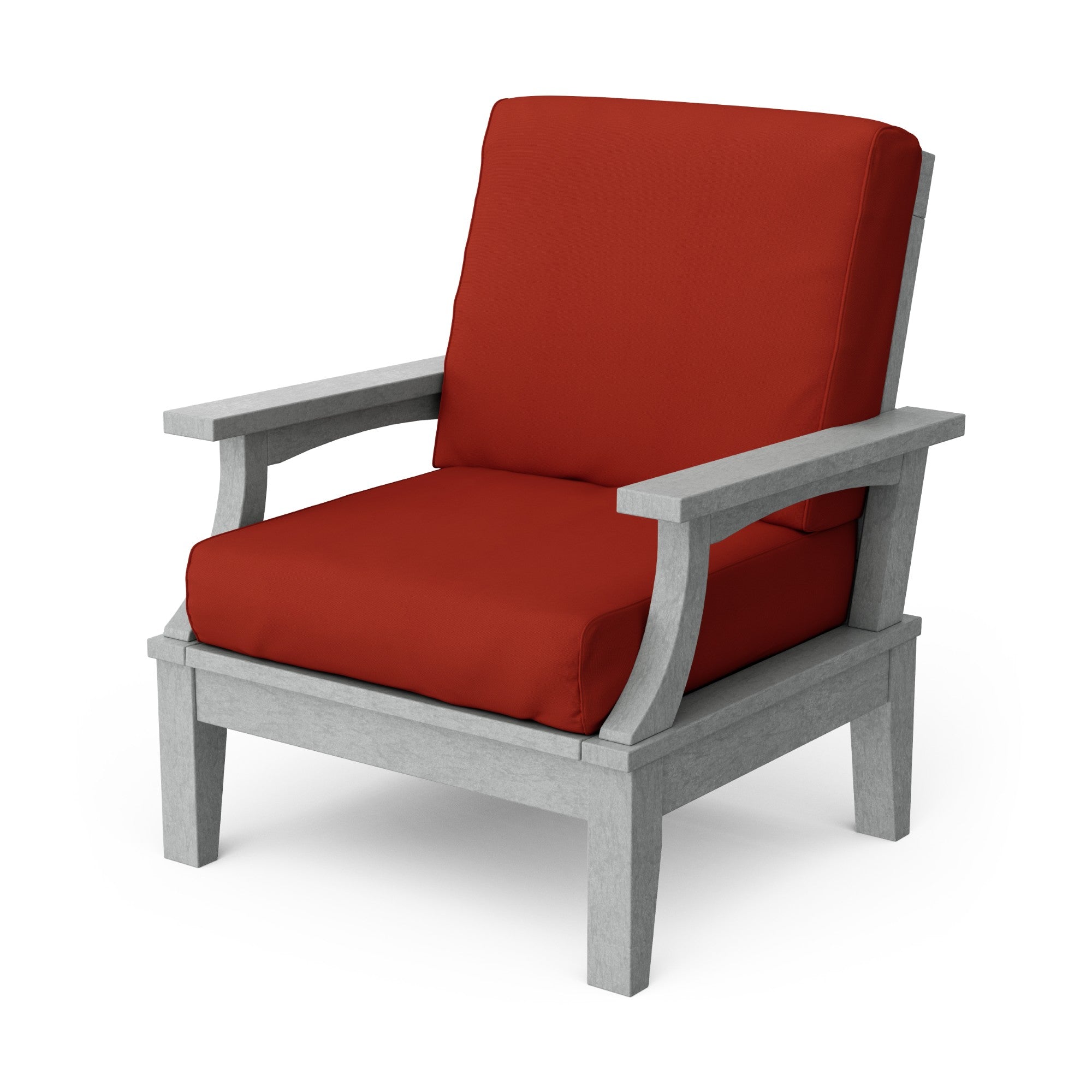 Heritage Deep Seating Patio Chair with Weather-Resistant Cushions - Outdoor Lounge Furniture for Garden, Poolside & Backyard Relaxation