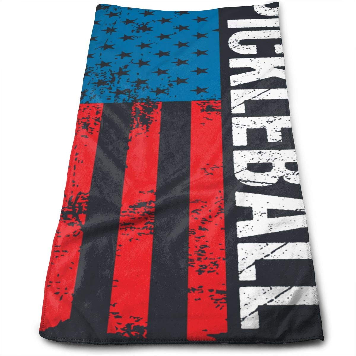 **CMEY Super Absorbent Pickleball Retro American Flag Hand Towels - Quick Dry Multipurpose Towels for Bath, Face, Gym, Spa & Sports | Perfect for Pickleball, Travel & Home Use**