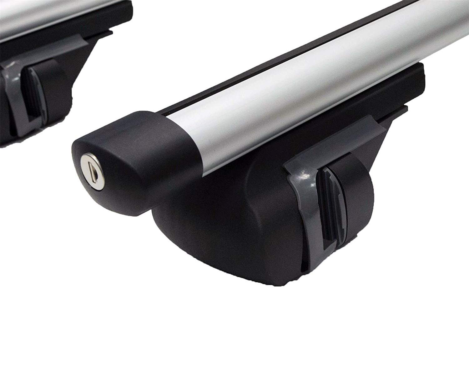 Aluminum Roof Bar 1.2m for Cars with Running Rails - Universal Car Roof Rack for SUVs, Trucks & Crossovers - Perfect for Road Trips, Camping & Outdoor Adventures