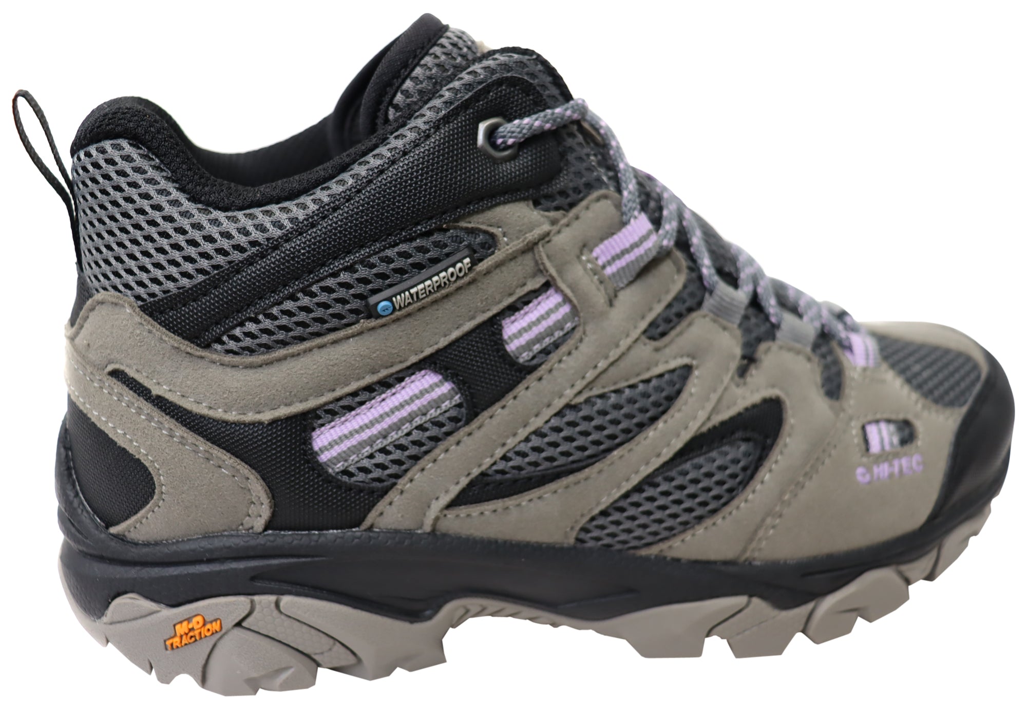 Hi-Tec Women's Ravus Vent Lite Mid Waterproof Hiking Boots - Comfortable & Durable for Outdoor Adventures, Trail Walking & Camping