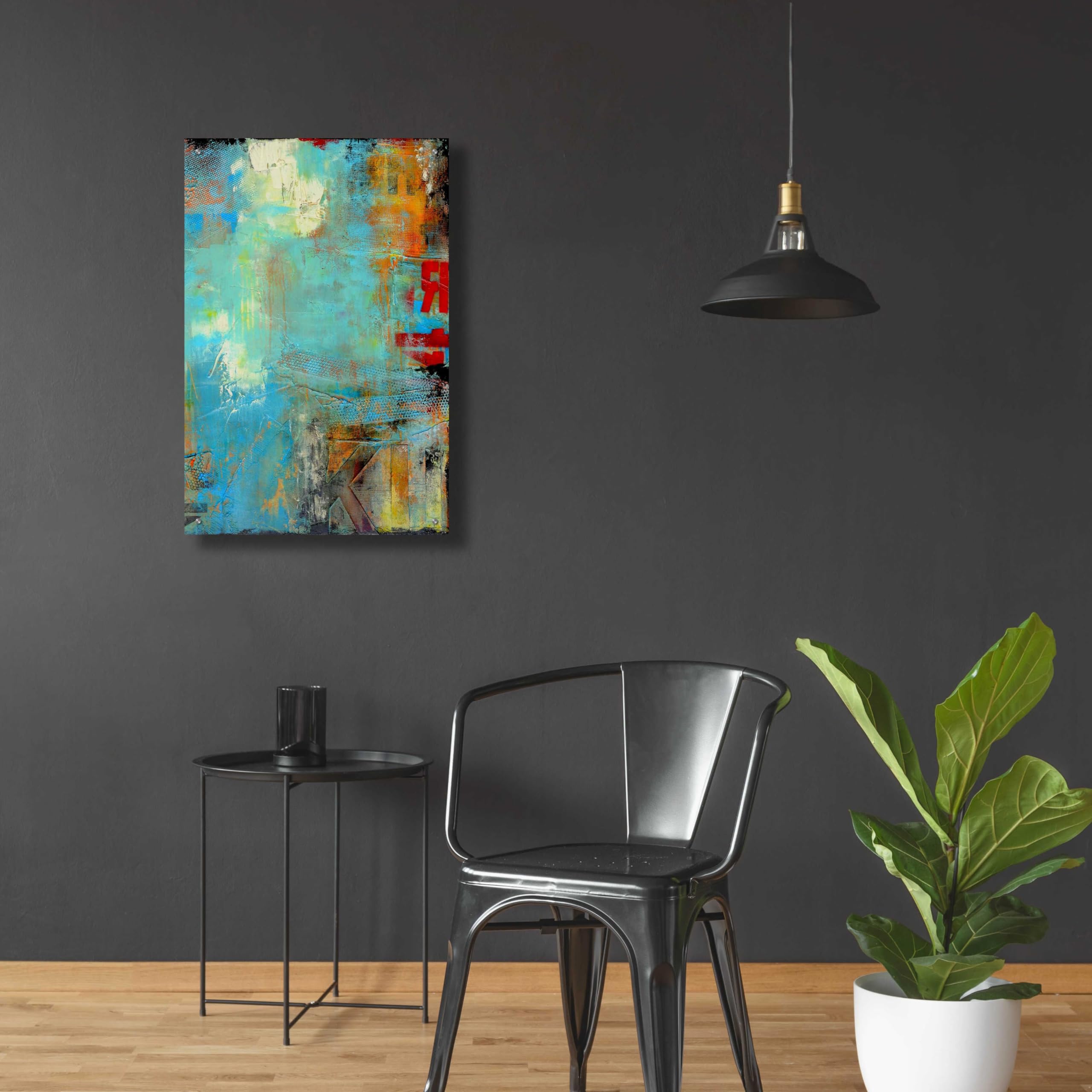 Epic Art 'Detour 84 II' by Erin Ashley - Premium Acrylic Glass Wall Art Painting 24x36 Inches - Modern Home Decor for Living Room, Bedroom & Office