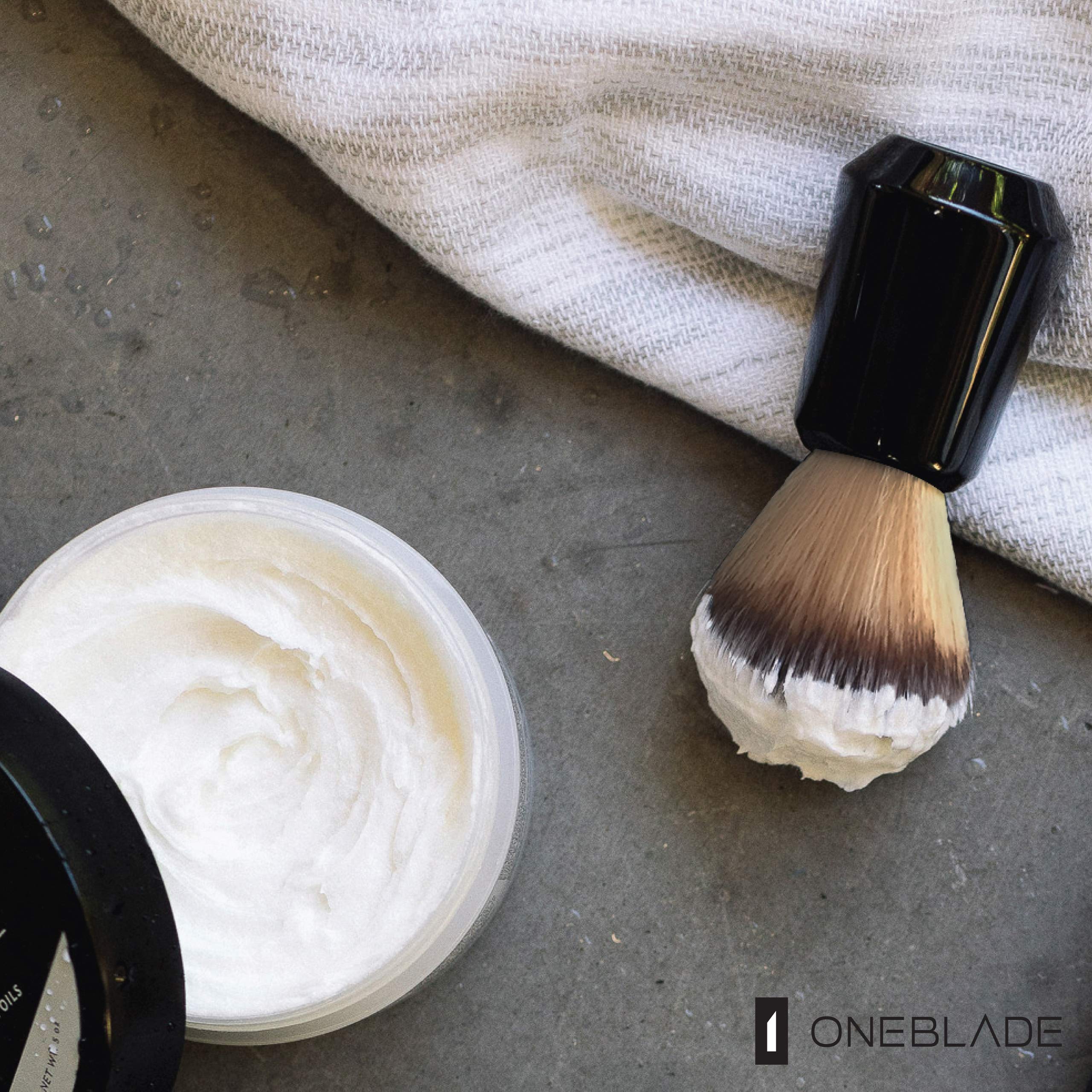 Premium Synthetic Shaving Brush for Men - Ultra Soft 20mm Knot OneBlade Shaving Cream Brush (Fawn) | Perfect for Wet Shaving, Travel & Grooming Kits