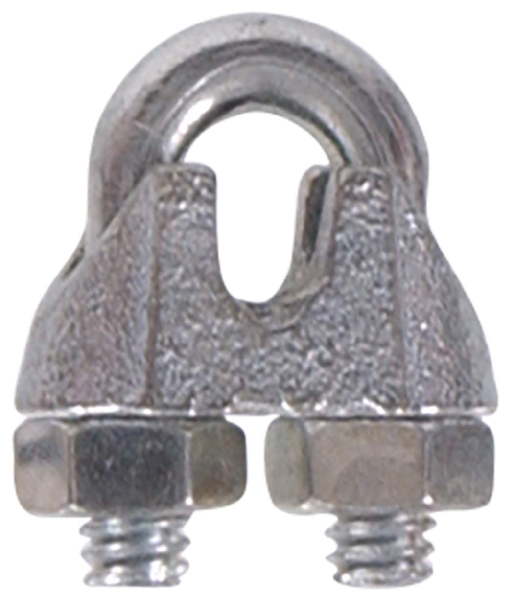 Forney Zinc Wire Rope Clips - Heavy Duty Stainless Steel Cable Clamps for Marine, Rigging, Construction & DIY Projects