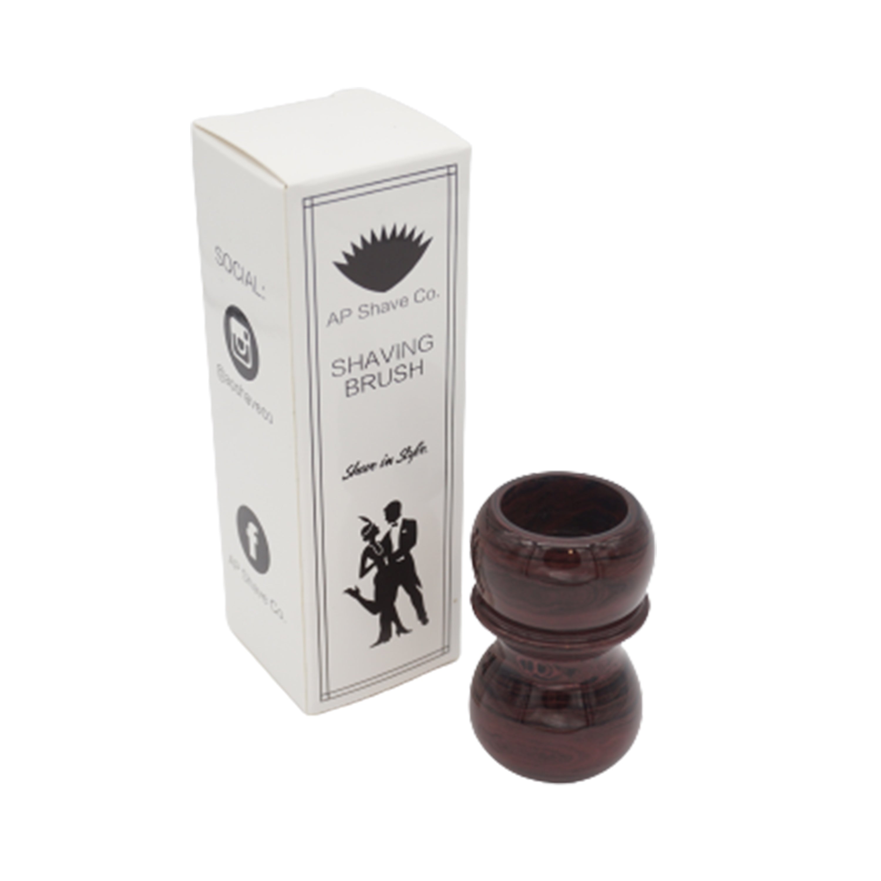 Premium Handcrafted Raspberry Ebonite Shaving Brush Handle - Fits 24mm & 26mm Knots - Perfect for Wet Shaving & Barber Shop Grooming Rituals