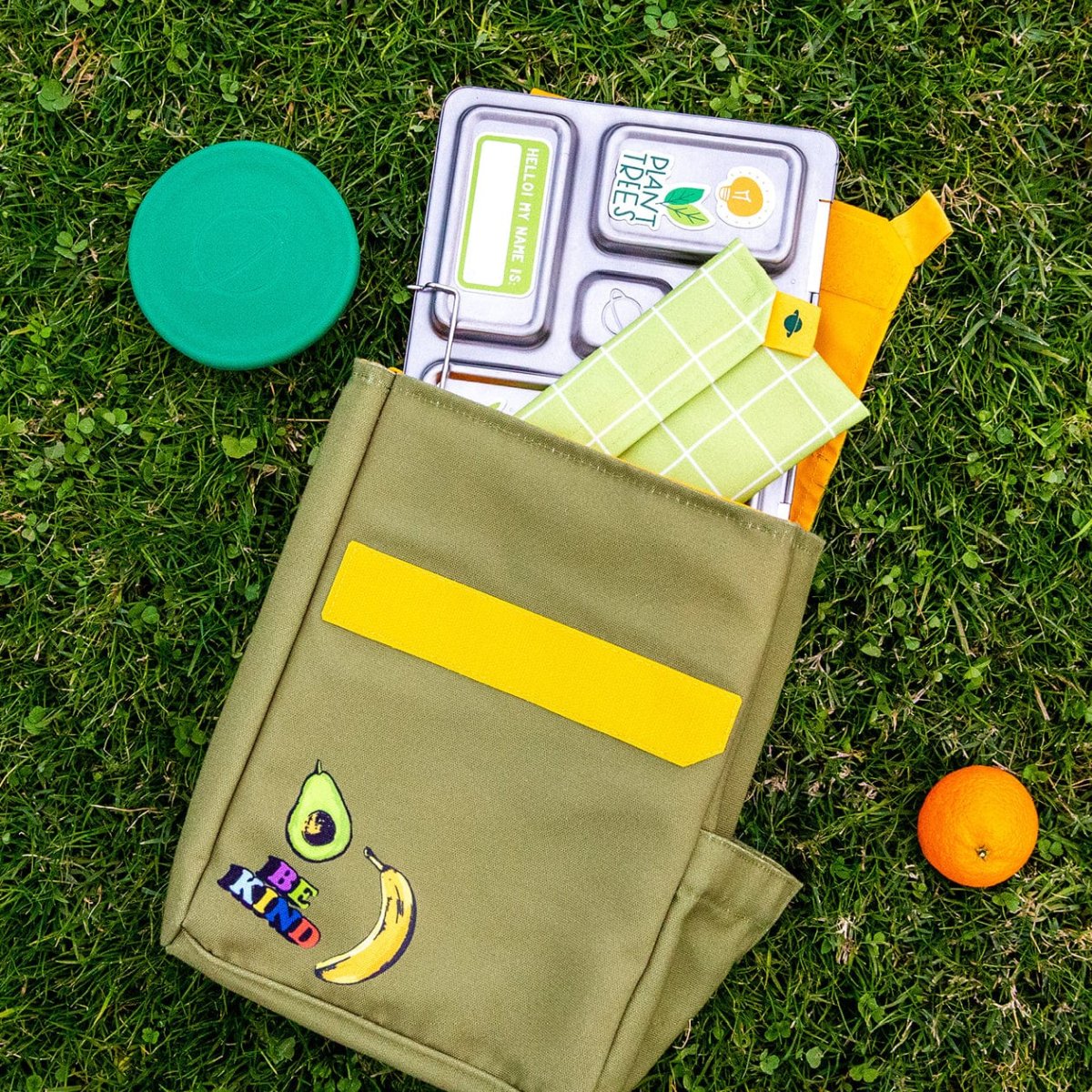 Planetbox Lunch Sack Set Sail Blue - Eco-Friendly Insulated Lunch Bag for Kids & Adults - Perfect for School, Work, Picnics & Outdoor Activities