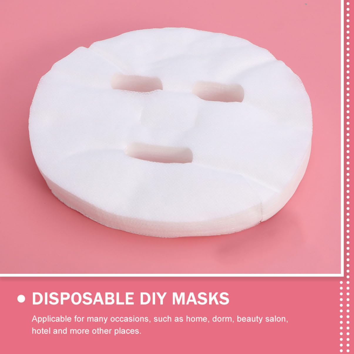 300pcs DIY Cotton Facial Mask Sheet Kit - Breathable Gauze Face Masks for Spa, Salon, Home & Travel - Hydrating & Skin Care Essentials