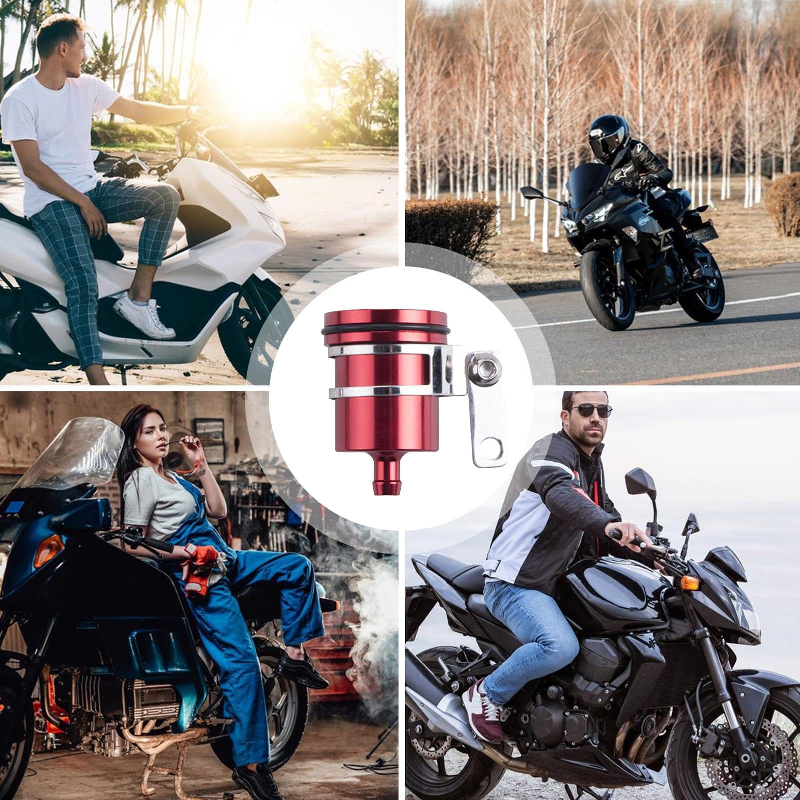 Motorcycle Brake Fluid Reservoir Cup - Clutch Oil Container for Rear Brake Cylinder Refill - Perfect for Motorcycle Maintenance