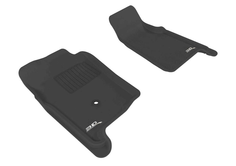 3D MAXpider Kagu Custom Fit Floor Mats for 1998-2011 Ford Ranger Regular Cab & Supercab (1st Row) - All-Weather Protection, Non-Slip Black Car Mats for Trucks | Perfect for Off-Roading, Daily Commute & Work Vehicles