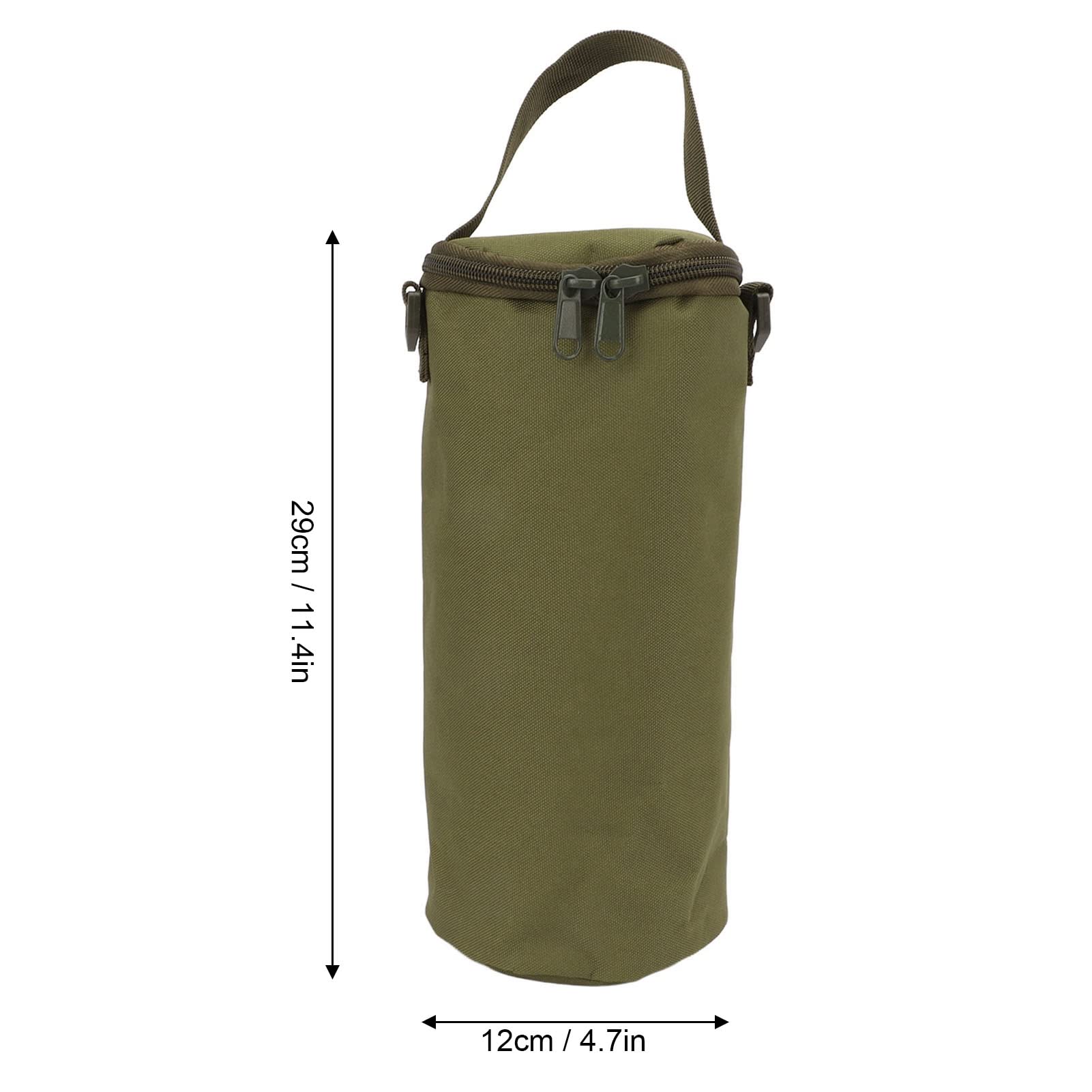 **Durable Camping Storage Bag with Double Zipper & Shoulder Strap - Portable Organizer for Gas Camping Lights, Hiking Gear & Outdoor Essentials (Green) - Perfect for Camping Trips, Backpacking & Travel Accessories**