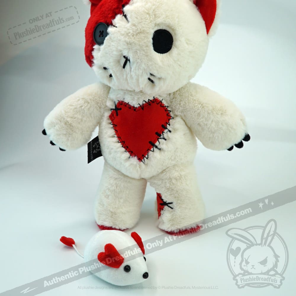 Plushie Dreadfuls Love Kitten Stuffed Animal - Soft Cute Plush Toy for Kids, Cat Lovers & Gift Giving | Perfect for Cuddling, Bedroom Decor & Stress Relief