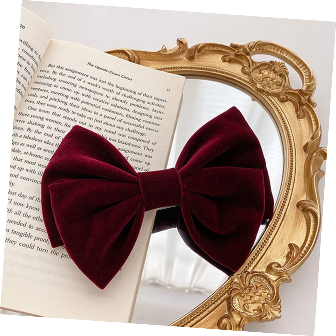 FRCOLOR 3 Sets Elegant Bow Hair Clips for Women - Large Hair Barrettes & Hairpins for Girls, Parties, Weddings & Special Occasions - 2pcs x 3 Pack - Perfect for Bridal, Prom, Birthday & Formal Events