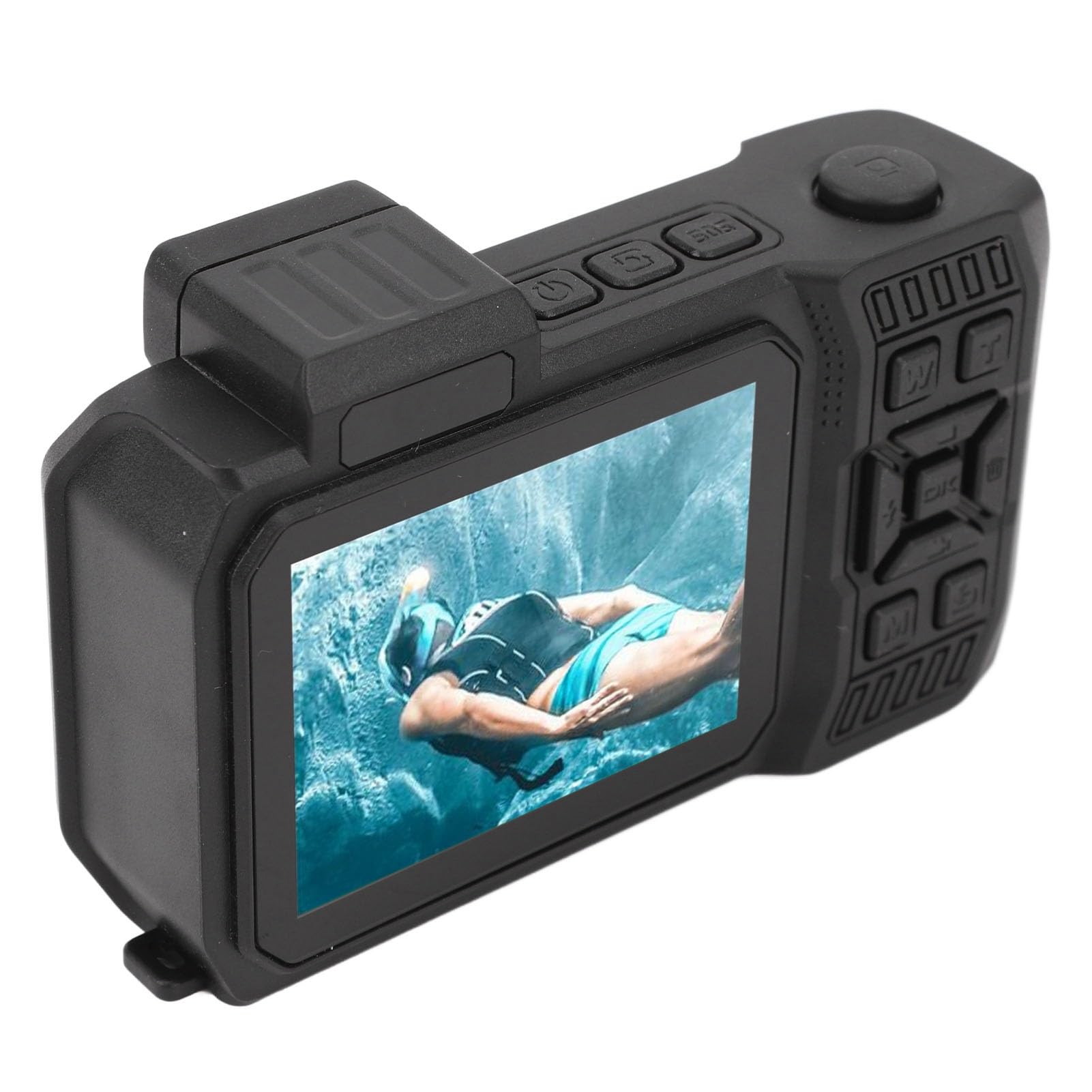4K Underwater Camera 11FT Waterproof 48MP Autofocus Dual Screen Selfie Digital Camera for Snorkeling, Diving, Swimming & Beach Vacations - Compact Travel Camera (Black)
