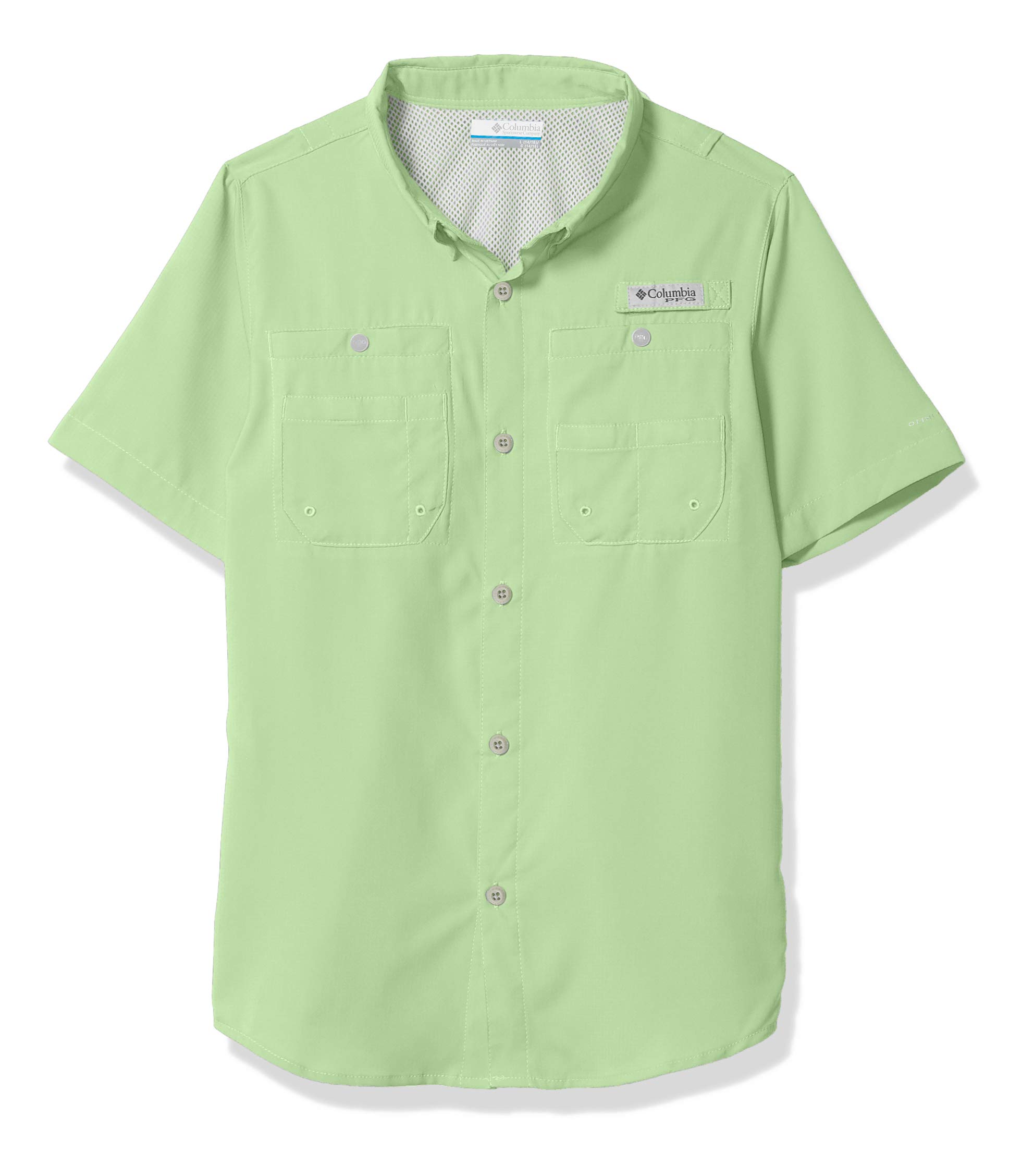 Columbia Boys' Bahama Short Sleeve Shirt - UPF 50+ Sun Protection, Quick-Dry & Breathable for Outdoor Activities, Beach & Summer Camp