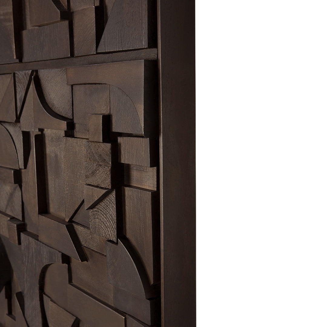 Ethnicraft Bricks Wall Art - Modern Brick Wall Decor for Living Room, Bedroom & Office - Handcrafted 3D Textured Wall Panels for Home & Commercial Spaces
