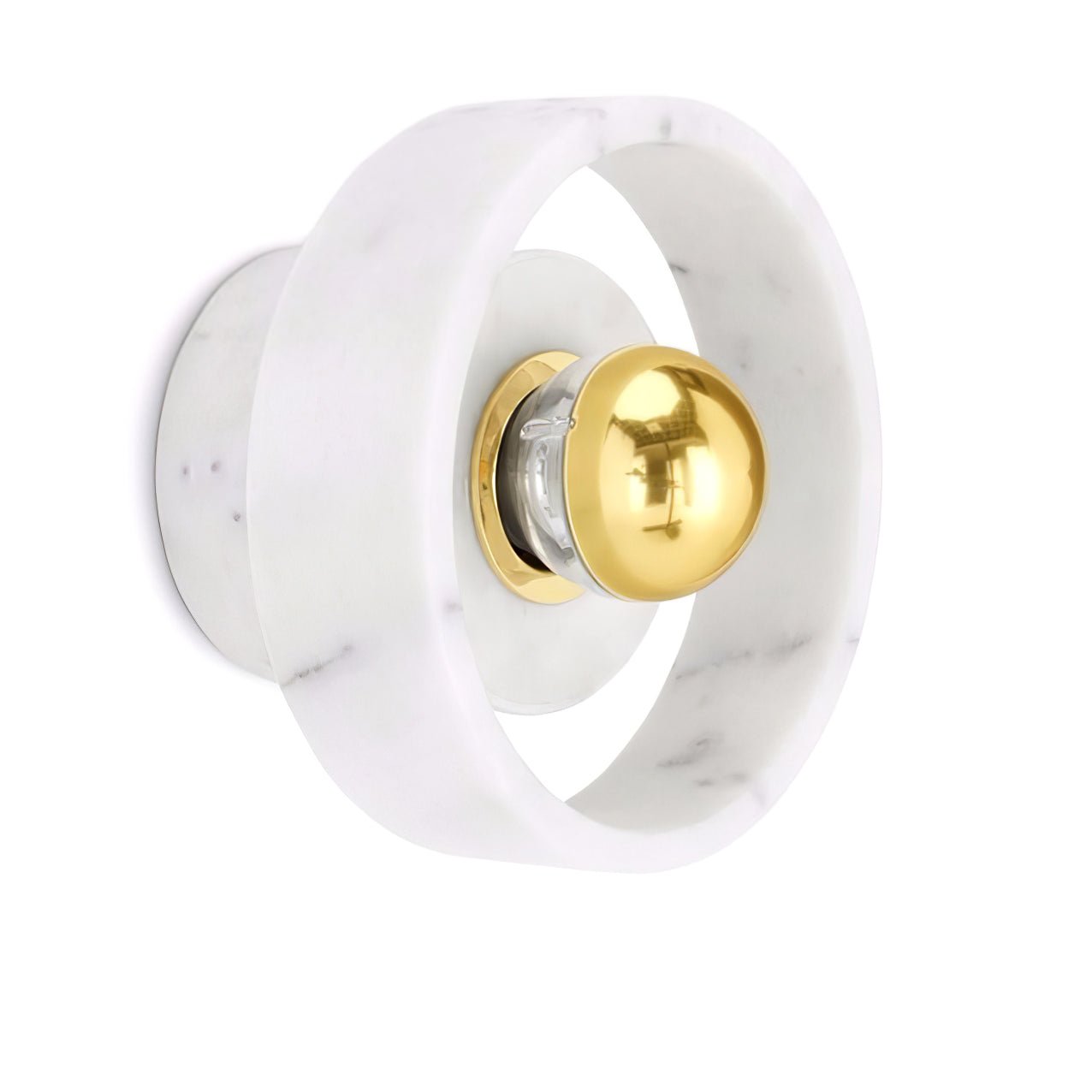 Marble Aura Wall Lamp - Modern Crystal Glass Sconce Lighting for Bedroom, Living Room & Hallway - Elegant Home Decor & Ambient Lighting Solution