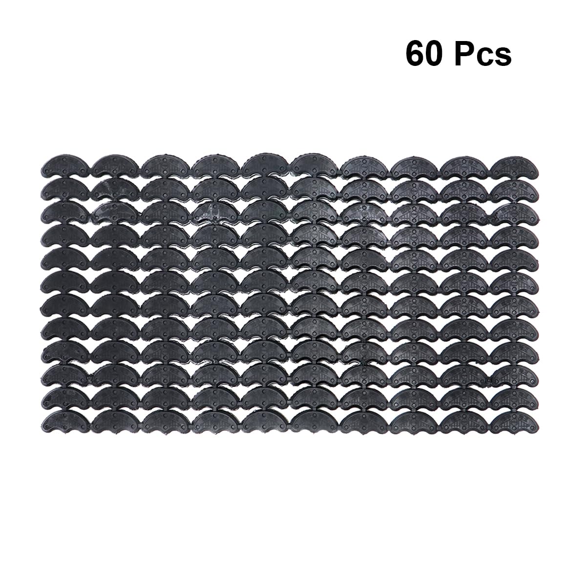 Healifty 60 Pairs Non-Slip Self-Adhesive Shoe Grips - Anti-Skid Rubber Sole Protectors for Women's High Heels (Small, Black) | Perfect for Slippery Floors & Protecting Delicate Shoe Soles