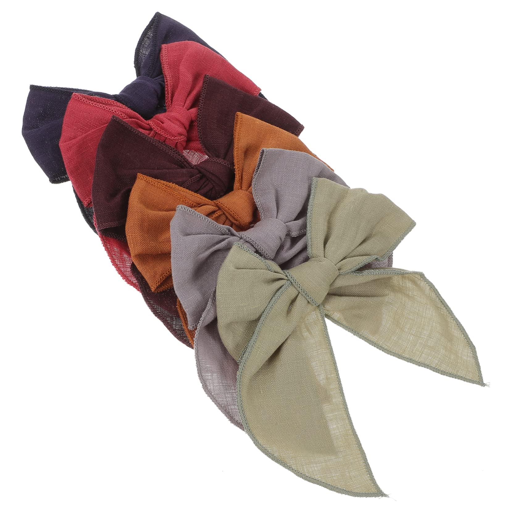 Catiebye Hair Bows 6-Pack - Girls & Women Hair Clips for Parties & Weddings