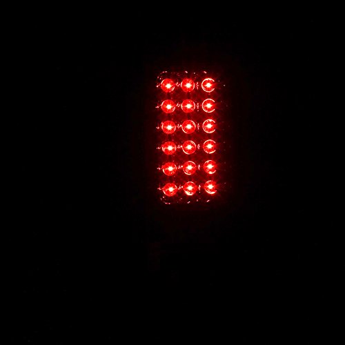 Spec-D Tuning LED Tail Lights for Dodge Ram 1500/2500/3500 - Smoke Lens with Red LED - Direct Fit Replacement - Enhances Visibility & Style for Night Driving & Off-Road Adventures