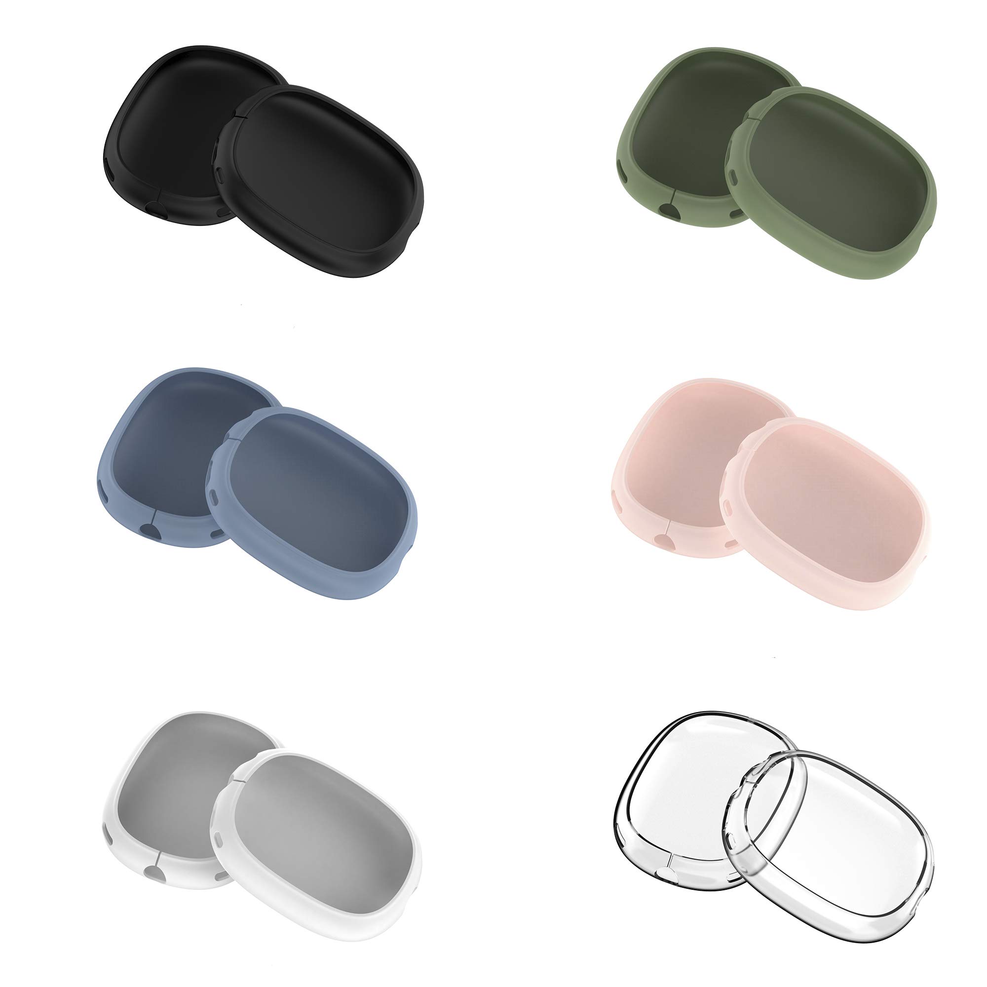 FitTurn Silicone Protective Case Cover for AirPods Max Headphones - Scratch Resistant, Soft Skin Cover with 6 Color Options (Green) | Perfect for Travel, Gym & Daily Use