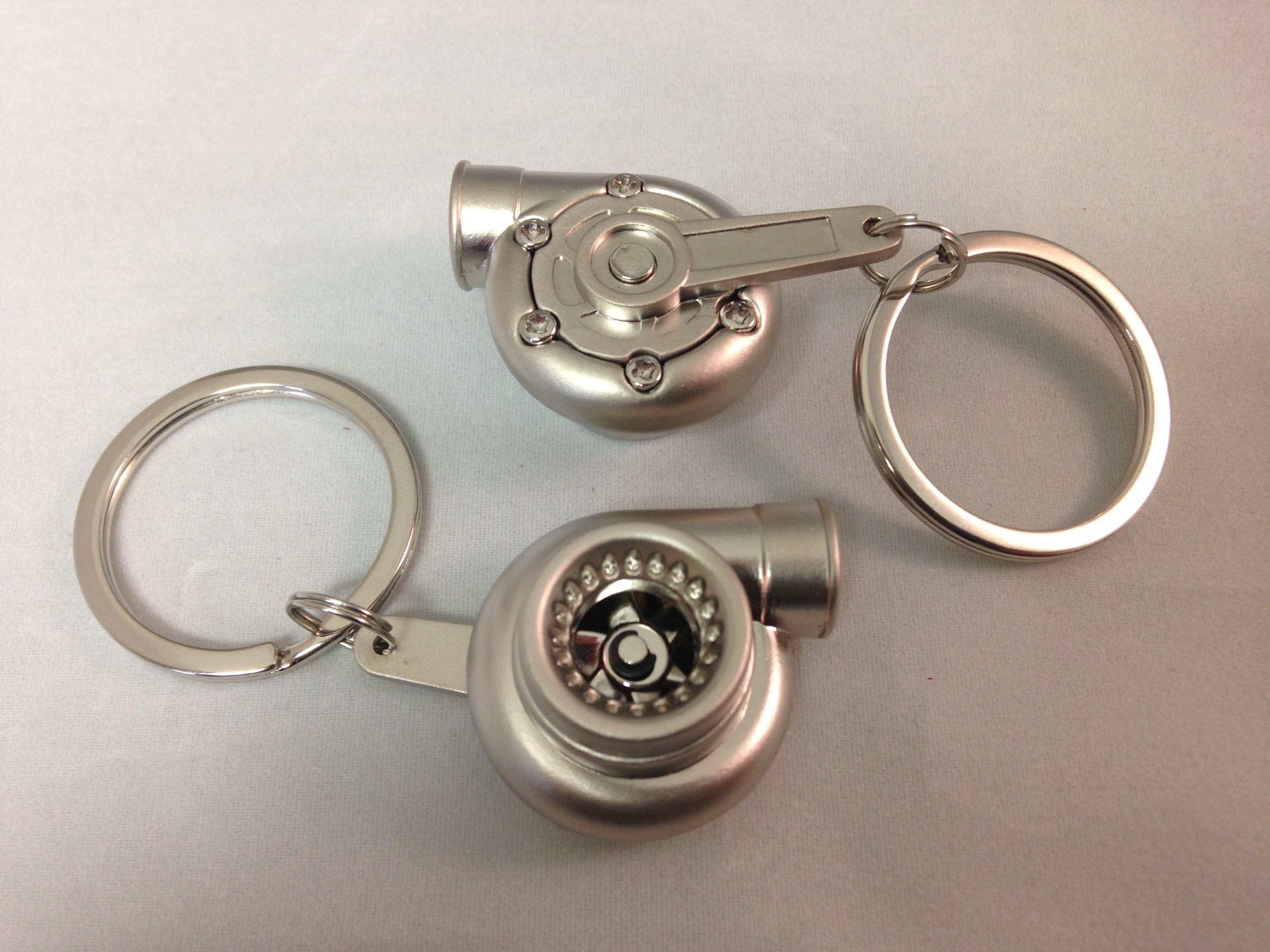 Turbo Turbocharger Keychain Matt Silver - A Must-Have for Automotive Fans