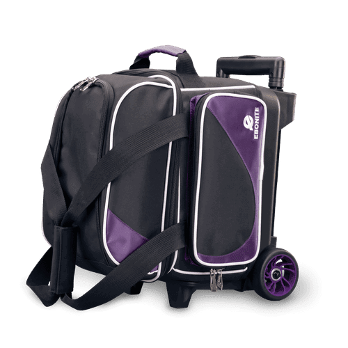 Premium Ebonite Transport Purple Single Roller Bowling Bag - Durable & Lightweight for League Play & Tournaments | Perfect for Bowling Enthusiasts & Pro Players