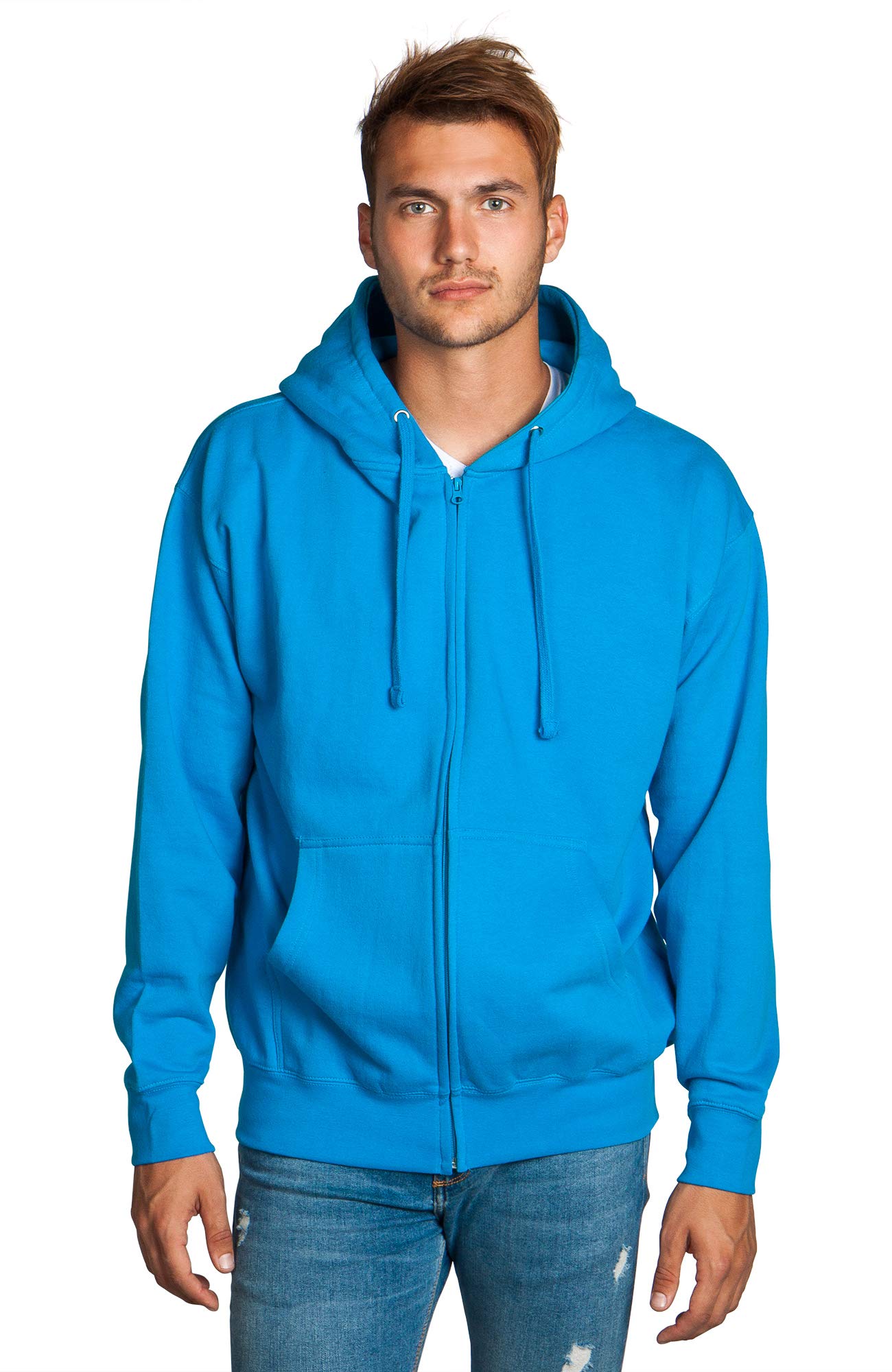 Men's Full Zip Heavyweight Fleece Hoodie - Winter Warm Jacket for Outdoor Activities & Casual Wear | Ultimate Comfort & Style