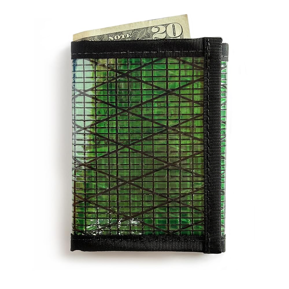 Flowfold Recycled Sailcloth Trifold Minimalist Wallet for Men & Women - Ultra Slim RFID Blocking Bifold Wallet Made in USA | Perfect for Travel, Everyday Carry & Minimalist Lifestyle