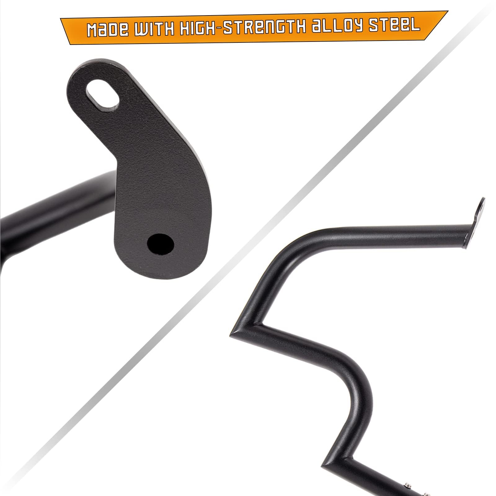 Yamaha VStar V-Star Dragstar XVS 400 650 Crash Bar Engine Guard - Heavy Duty Black Highway Freeway Protection for Motorcycle Safety & Style | Perfect for Long Rides & Urban Commuting