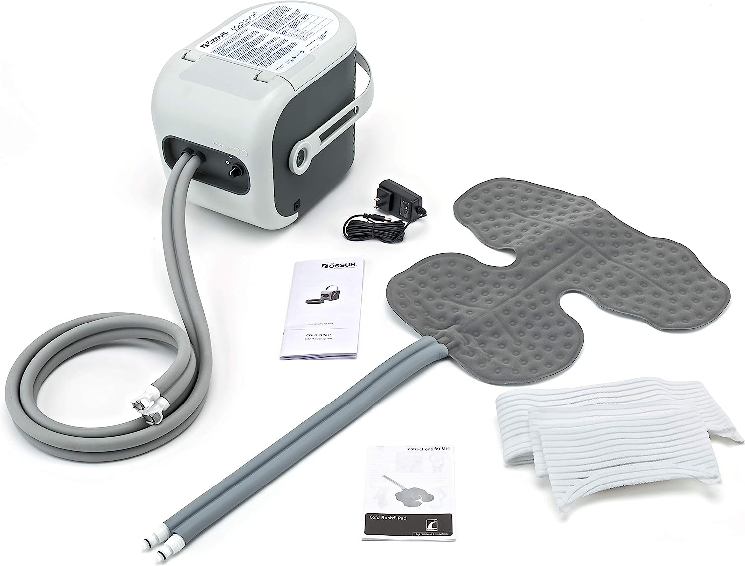 Ossur Cold Rush Cold Therapy Machine System with Pads - Pain Relief & Recovery for Knee, Shoulder, and Post-Surgery Rehabilitation