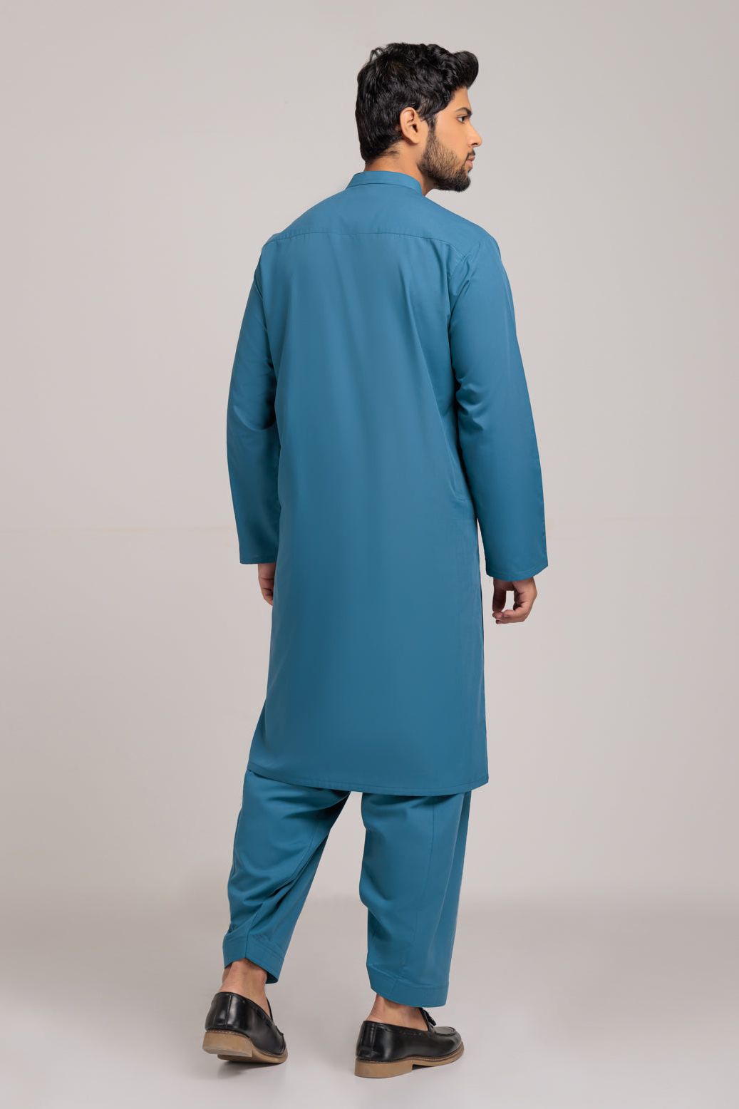 Stylish Blended Teal Kurta Shalwar Set for Women - Traditional Pakistani Outfit for Festivals, Weddings & Special Occasions