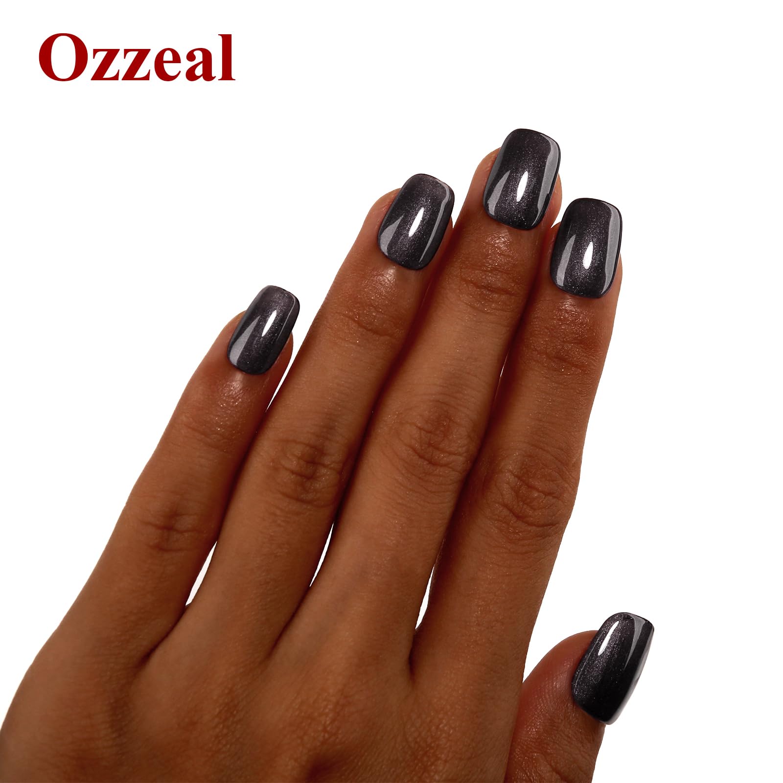 Black Glitter Pearl Gel Nail Polish - 15ML Sparkle Shimmer Nail Art Kit for DIY Manicure & Professional Salon Use | Perfect for Parties, Weddings, and Special Occasions