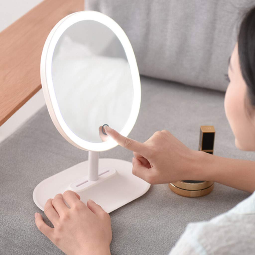 LED Makeup Mirror with Light - Touch Screen Vanity Mirror with Adjustable Brightness for Professional Makeup, Skincare, and Grooming at Home or Salon