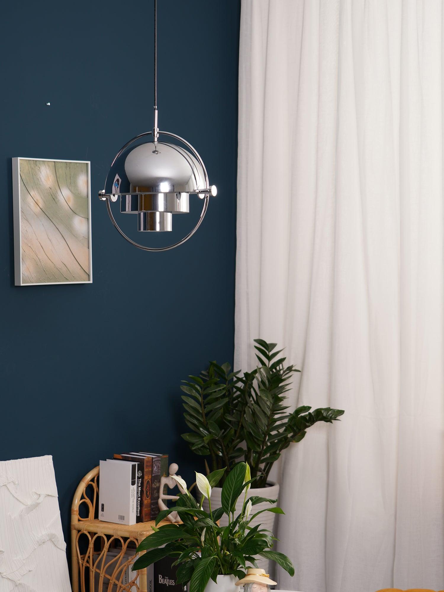 Unique Deformed Ball Pendant Light - Modern Artistic Ceiling Lighting Fixture for Living Room, Bedroom, Dining Room & Office Decor