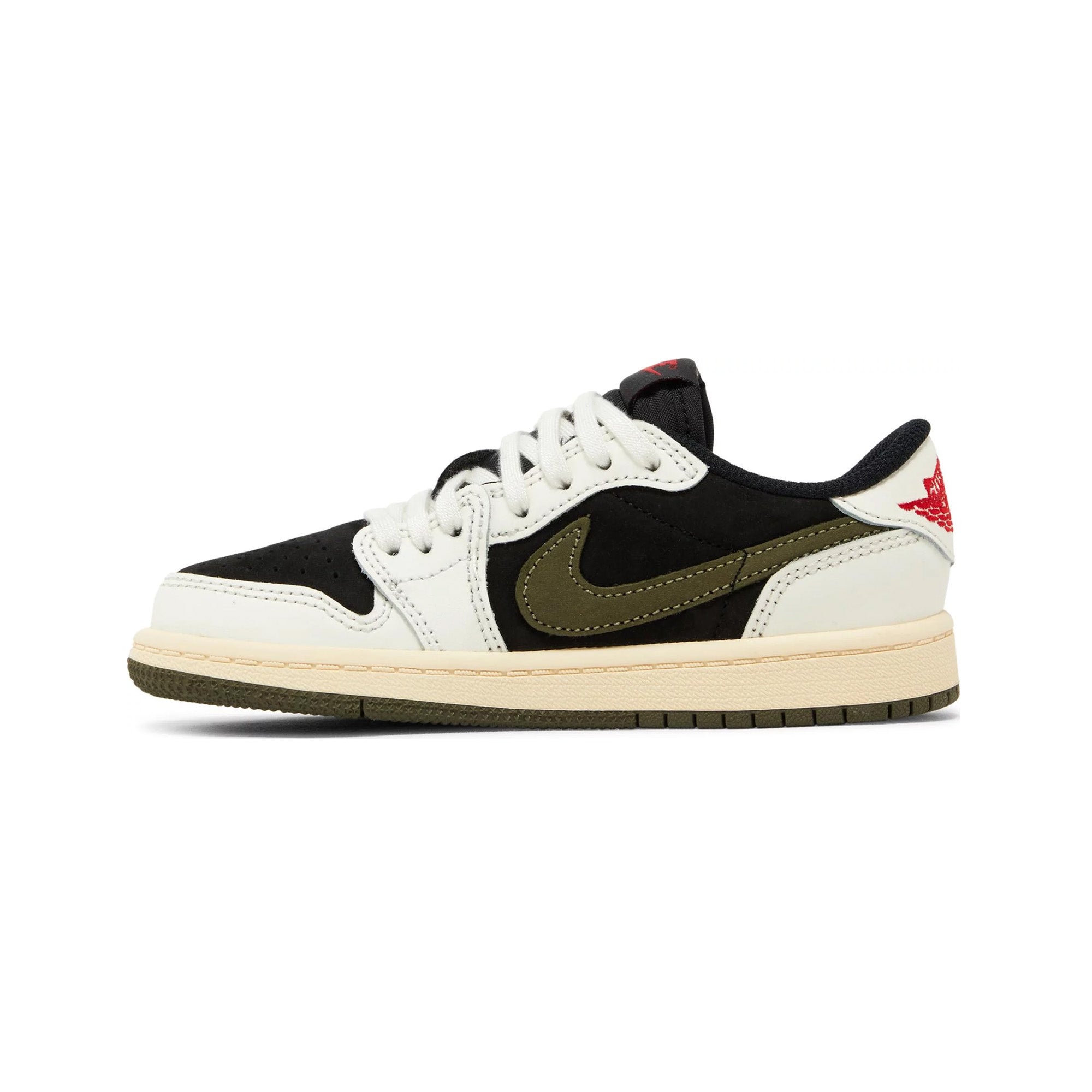 Air Jordan 1 Retro Low OG SP Travis Scott 'Olive' PS Sneakers (2023) - Limited Edition Men's Basketball Shoes for Streetwear & Casual Style