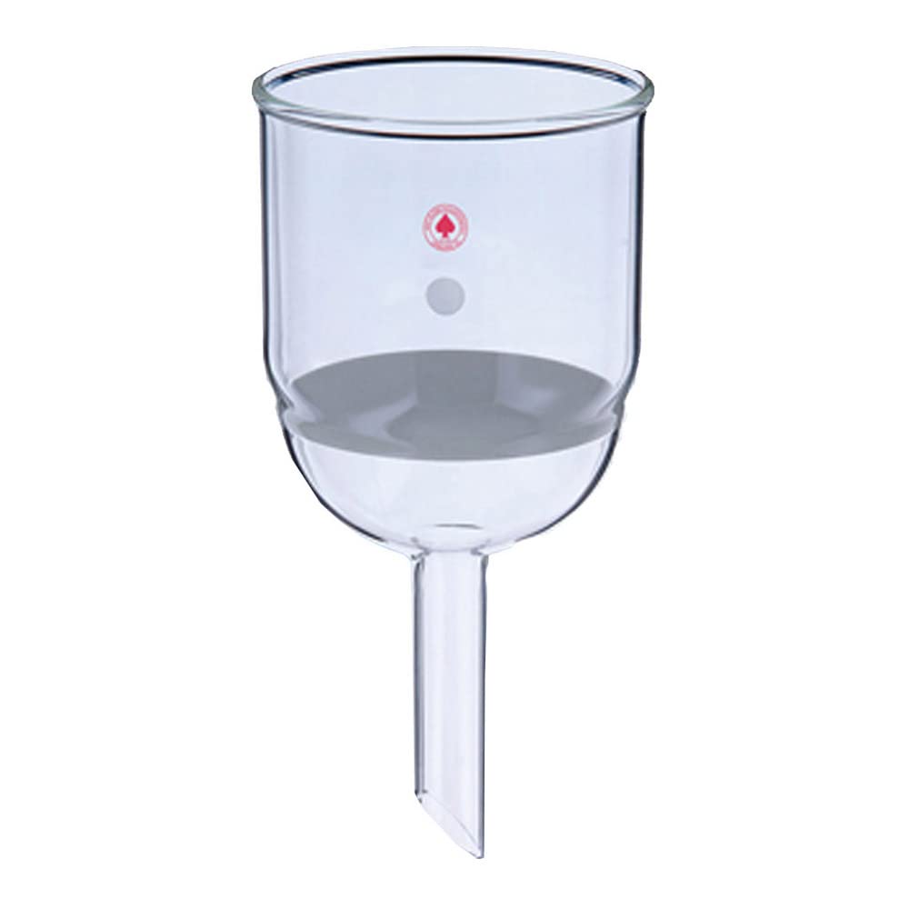 Buchner Filtering Funnel 60mL - Porosity C Glass Funnel for Laboratory Vacuum Filtration - Ideal for Chemistry Experiments & Scientific Research